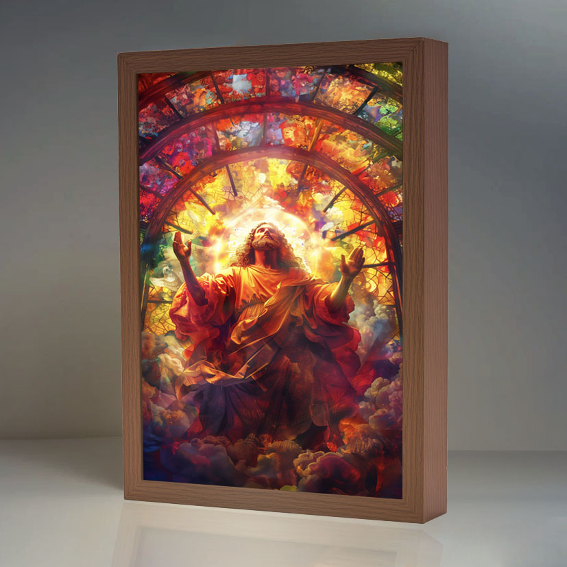 Radiant Divine Colors - Illuminated Christian Art