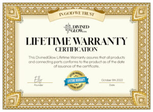 DivinedGlow - lifetime warranty certificate